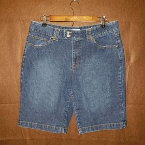 Jean stretch shorts